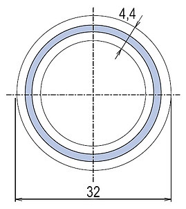 Труба полипропиленовая Ekoplastik Fiber Basalt Plus 32x4,4 (штанга: 4 м)