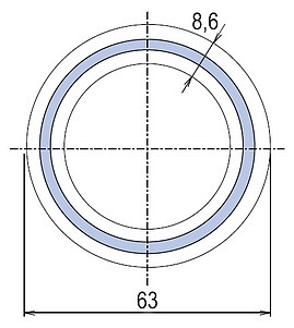 Труба полипропиленовая Ekoplastik Fiber Basalt Plus 63x8,6 (штанга: 4 м)