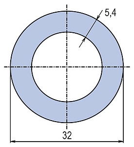 Труба полипропиленовая Ekoplastik PN20 32x5,4 (штанга: 4 м)