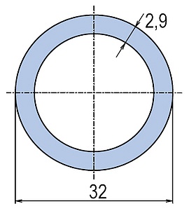 Труба полипропиленовая Ekoplastik PN10 32x2,9 (штанга: 4 м)