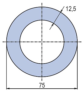 Труба полипропиленовая Ekoplastik PN20 75x12,5 (штанга: 4 м)