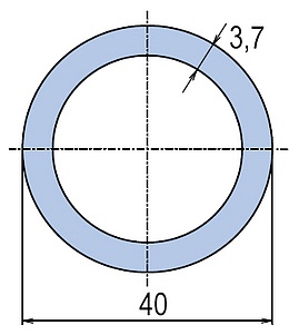 Труба полипропиленовая Ekoplastik PN10 40x3,7 (штанга: 4 м)