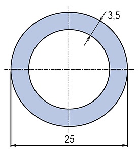 Труба полипропиленовая Ekoplastik PN16 25x3,5 (штанга: 4 м)