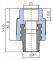 Переходник Ekoplastik 25x3/4 наружная резьба