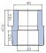 Муфта Ekoplastik 40x20 внутренняя/наружная