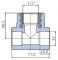 Тройник Ekoplastik 32x1/2x32 внутренняя резьба