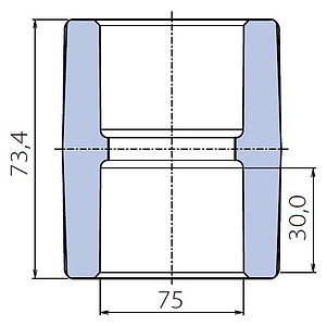 Муфта Ekoplastik 75
