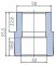 Муфта Ekoplastik 50x32 внутренняя/наружная