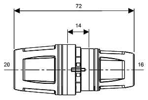 Муфта TECE TECElogo PPSU 20x16