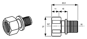 Переходник TECE TECEflex 16x1/2" внутренняя резьба