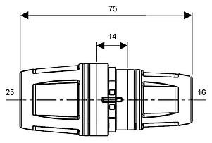 Муфта TECE TECElogo PPSU 25x16