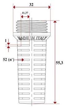 Сетчатый фильтр Itap 107 3/4" для обратного клапана