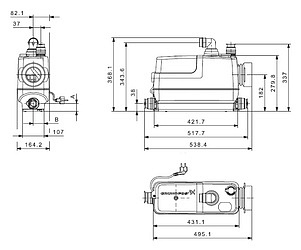 Канализационный насос Grundfos Sololift2 CWC-3