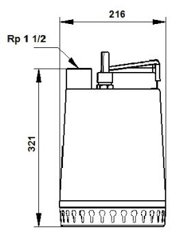 Дренажный насос Grundfos Unilift AP 12.40.06.A1