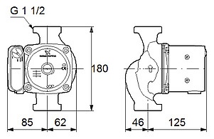 Циркуляционный насос Grundfos UPS 25-80 180