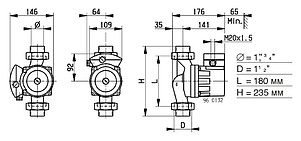 Циркуляционный насос Biral M 15-1