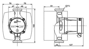 Циркуляционный насос Grundfos Alpha2 L 25-40 180