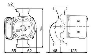 Циркуляционный насос Grundfos UPS 32-80 180