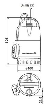 Дренажный насос Grundfos Unilift CC 7 A1