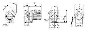 Циркуляционный насос Grundfos UPS 50-120 F