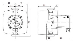 Циркуляционный насос Grundfos Alpha2 32-60 180