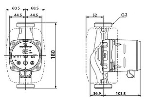 Циркуляционный насос Grundfos Alpha2 32-40 180