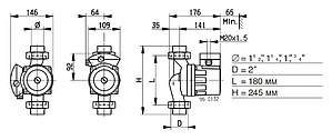 Циркуляционный насос Biral M 15-2