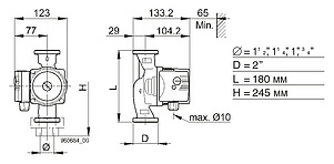 Циркуляционный насос Biral MX 12-2