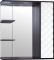 Зеркало-шкаф Style Line Агат 75/С белый/венге