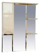 Зеркало-шкаф Misty Жасмин 75 с подсветкой, бежевая эмаль L