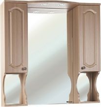 Зеркало-шкаф Bellezza Камелия 95 светлый лен