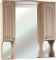 Зеркало-шкаф Bellezza Камелия 95 светлый лен