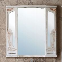 Зеркало-шкаф Атолл Барселона 195 белый с медью