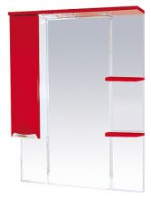 Зеркало-шкаф Misty Кристи 75 красная эмаль L