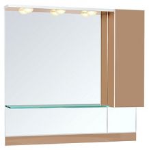 Зеркало-шкаф Gemelli Led Glass twin 108 подсветка S, colorglass R