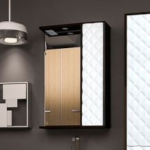 Зеркало-шкаф Style Line Агат 50/С белый/венге