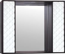 Зеркало-шкаф Style Line Агат 90/С белый/венге