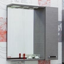 Зеркало-шкаф Sanflor Торонто 75 венге, орфео серый, R