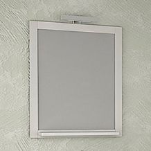 Зеркало ASB-Mebel Римини 60 белое, патина серебро